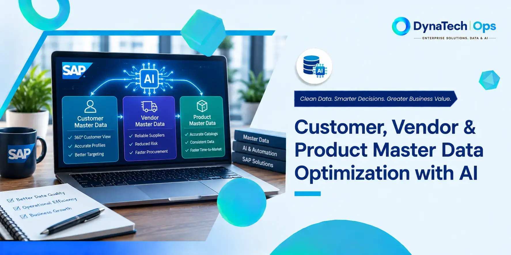 Customer, Vendor & Product Master Data Optimization with AI